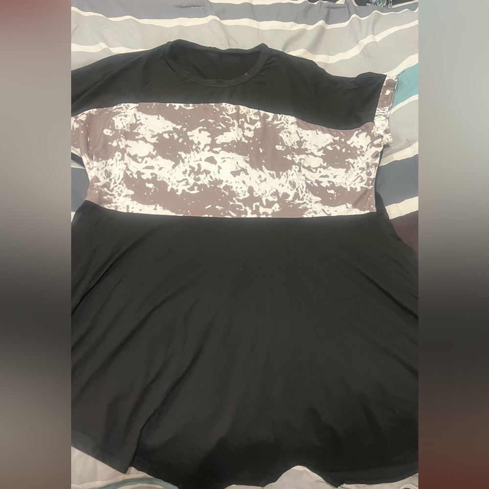 BIG SALE(5 for $20)- Black and White Patterned Dress
